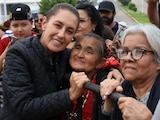 Presidenta Claudia Sheinbaum convive con habitantes de Morelia, Michoacán.