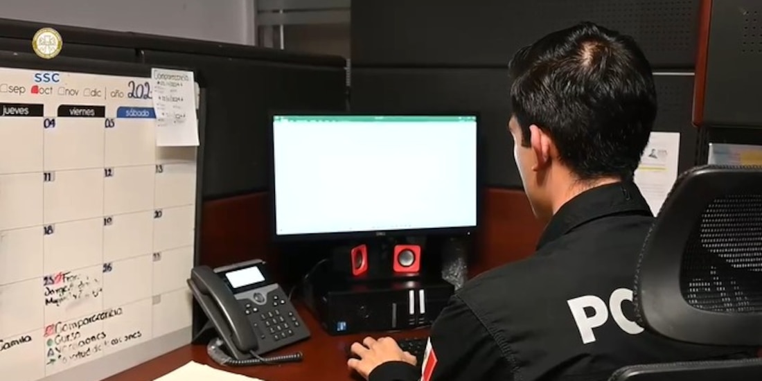 Personal especializado en trabajos contra la extorsión.