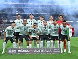 Jugadores de la Selección Mexicana previo al duelo amistoso ante Australia