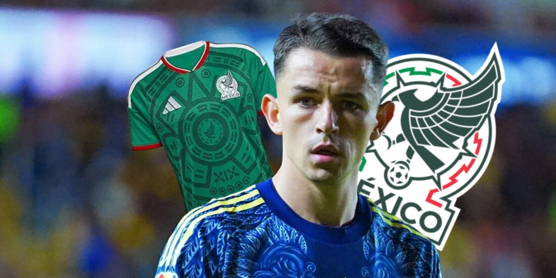 Álvaro Fidalgo fue visto con la camiseta de la Selección Mexicana.