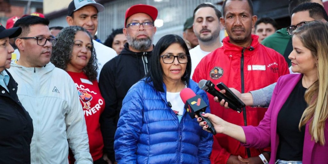 Delcy Rodríguez, presidenta encargada de Venezuela.