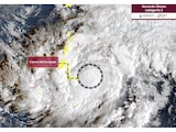 Imagen satelital del huracán "Simón".