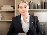 La jefa del Ejecutivo estatal, ayer, en un videomensaje en su cuenta de X.