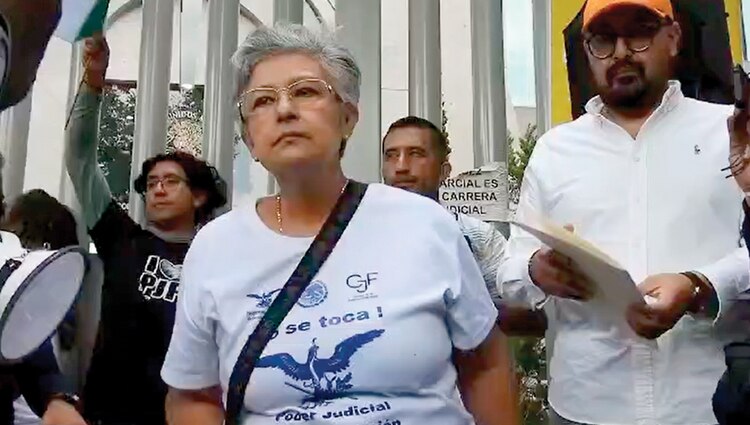 Patricia Aguayo, vocera de los trabajadores del PJ, en fotografía de archivo.