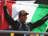 Andrea Kimi Antonelli celebra su victoria en Italia.