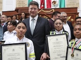 Congreso de CDMX entrega la Medalla al Mérito Policial a 100 elementos de la SSC.