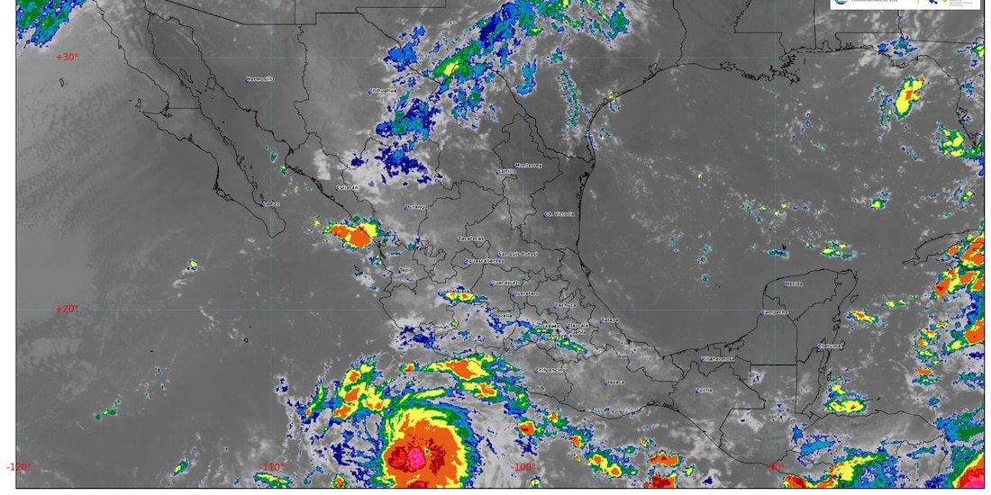 Vigilan posible sistema ciclónico frente a Jalisco, Colima y Michoacán