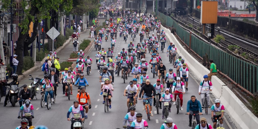 Se inauguró la Ciclovía Gran Tenochtitlan