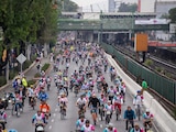 Se inauguró la Ciclovía Gran Tenochtitlan