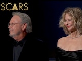 Billy Cristal y Meg Ryan durante el homenaje a Rob Reiner en los Oscar 2026