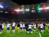 Jugadores de Francia celebran el pase a semifinales.