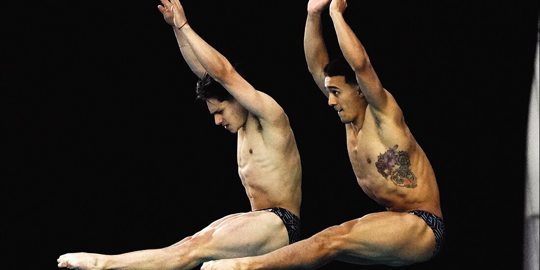 Olvera y Celaya el año pasado en una de sus ejecuciones.