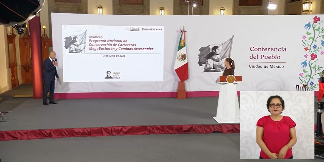 Reporte del titular de la SICT ante la Presidenta Claudia Sheinbaum.