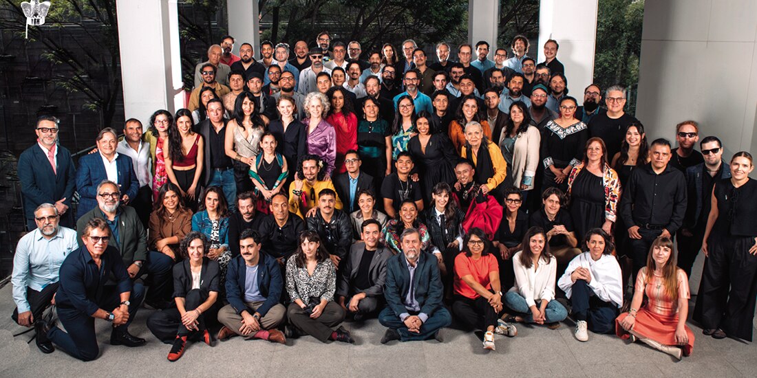 Nominados al Ariel, ayer, durante el encuentro celebrado en Estudios Churubusco.