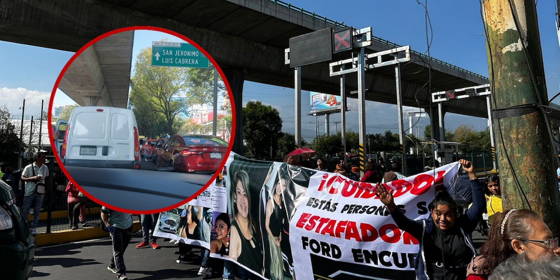 Manifestantes bloquean Periférico sur
