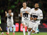Juninho festeja uno de sus tres goles ante Juárez.