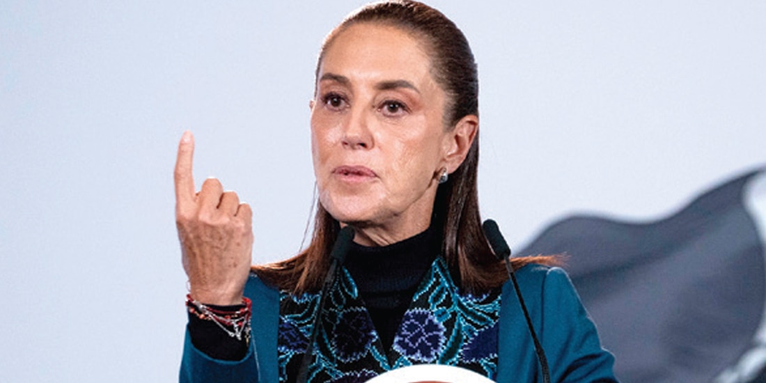 LA JEFA DEL EJECUTIVO,
Claudia
Sheinbaum, ayer,
en conferencia.