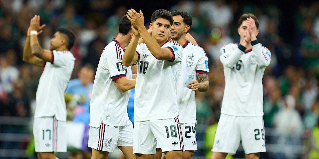 Jugadores de la Selección Mexicana en el partido ante Chequia en la Copa del Mundo 2026