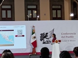 Reporte de la Mañanera en Palacio Nacional.