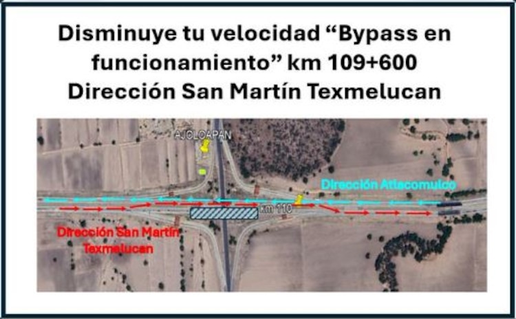 Trabajos de mantenimiento en el puente del km 109+600