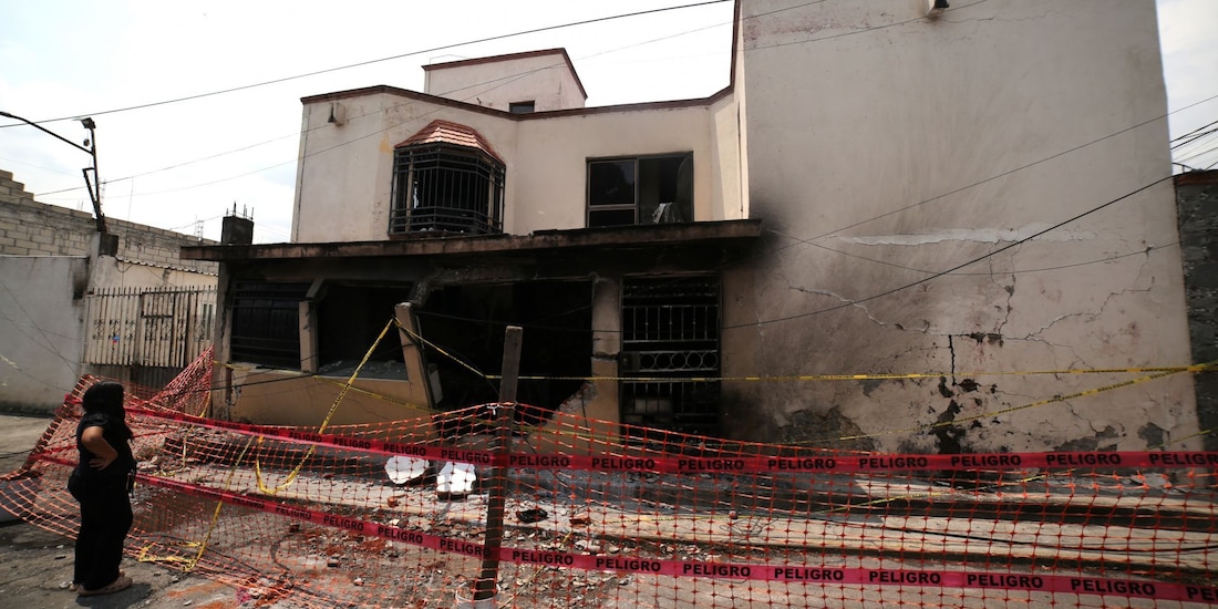 Explosión de pipa en la colonia Las Granjas provocó daños en viviendas de Cuernavaca, el 6 de agosto de 2026.