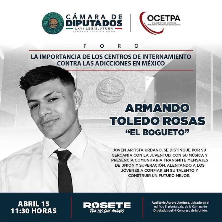 El Bogueto en la Cámara de Diputados