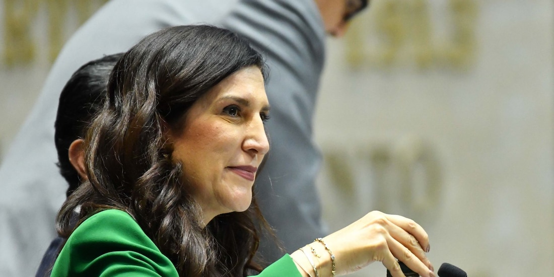 Kenia López Rabadán, presidenta de la mesa directiva de la Cámara de Diputados