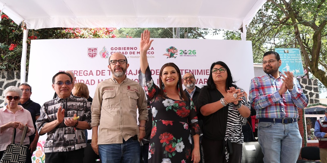 La jefa de Gobierno en el evento de este viernes.