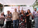 La jefa de Gobierno en el evento de este viernes.
