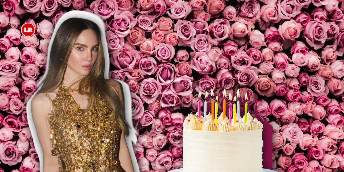 Belinda celebra 37 años con un jardín de flores