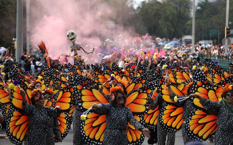Fotografía de archivo del Gran Desfile de Día de Muertos en la CDMX.
