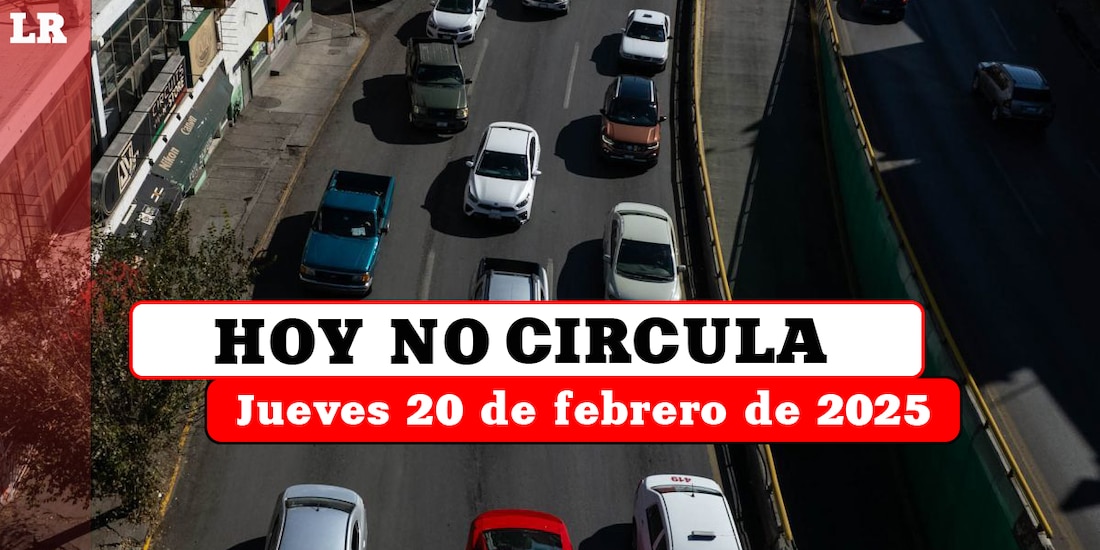Hoy No Circula aplica este jueves 20 de febrero en la Ciudad de México y el Estado de México.