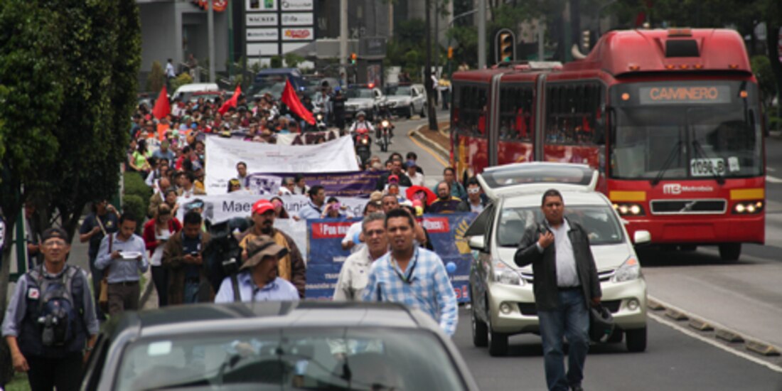 Marcha en la Ciudad de México.