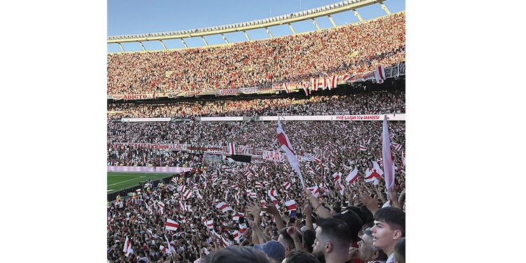 Un juego del clásico de River Plate ante Boca Juniors.
