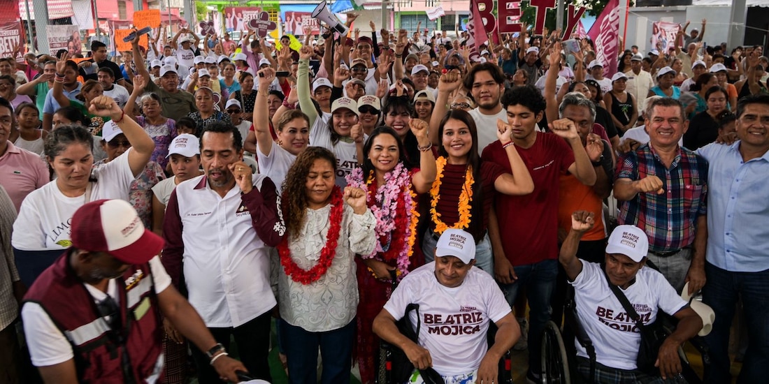 Zona poniente de Acapulco y Coyuca de Benítez arroparon a Beatriz Mojica.