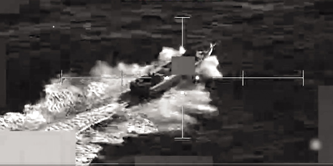 Destrucción, ayer, de otra embarcación