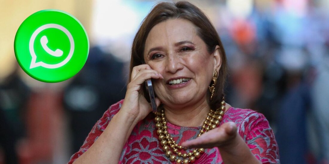 Xóchitl Gálvez compartió su número de WhatsApp.