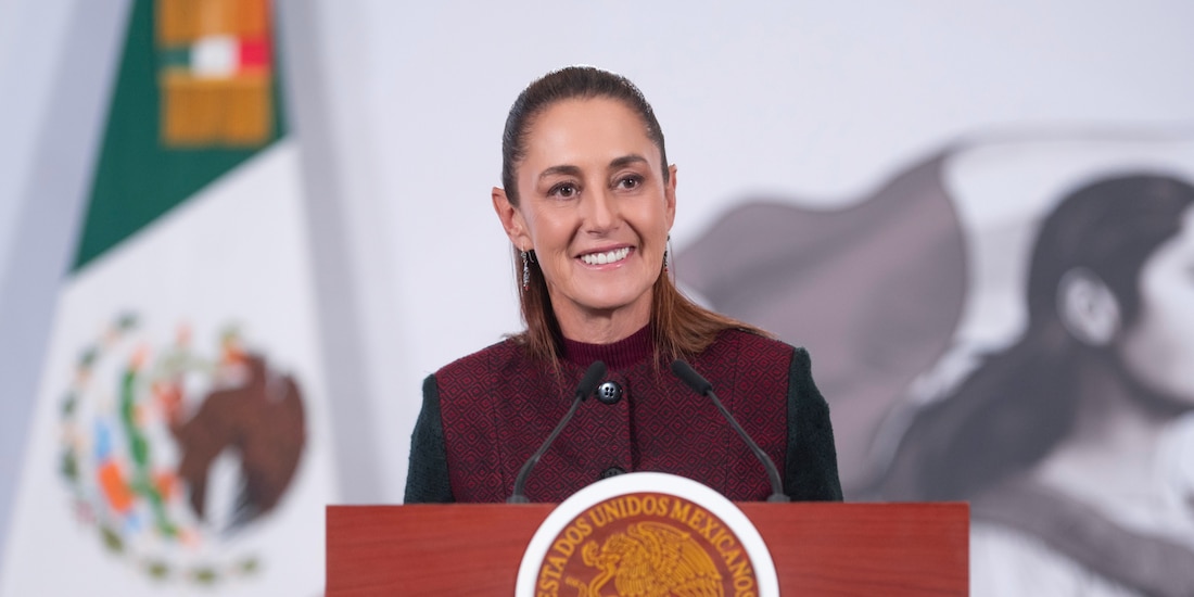 La Presidenta de México en conferencia de prensa.