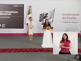 Leticia Ramírez, secretaria del Bienestar en la Mañanera de CSP.