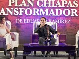 Eduardo Ramírez Aguilar presenta su libro "Plan Chiapas Transformador" en la Universidad Autónoma de Chiapas.