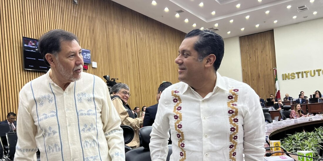 Gerardo Fernández Noroña y Sergio Gutiérrez Luna, en foto de archivo.