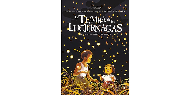 La tumba de las luciérnagas │ 1988 │
Es la historia más triste, pues refleja las consecuencias de la guerra a través de dos hermanos que pierden a su familia y su casa en bombardeos. El joven tiene que proteger y resistir.
