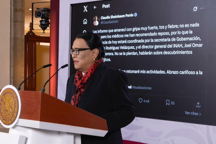 En la conferencia matutina, Rosa Icela Rodríguez reconoce la proyección internacional del patrimonio nacional.