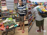 Tailandia prohibe bolsas de plástico y usan hasta la carretilla para comprar (FOTOS)