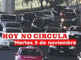 Te contamos cómo aplica el Hoy No Circula este martes 5 de noviembre en la Ciudad de México. Foto: Especial