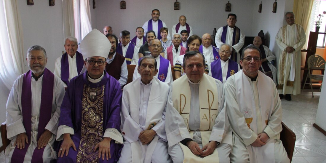 Reunión de sacerdotes mayores de la Arquidiócesis, el pasado 29 de marzo.