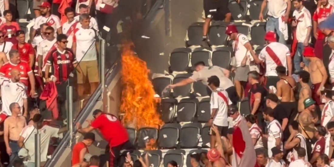 Estadio de River Plate se incendia en la previa del Superclásico ante Boca Junios