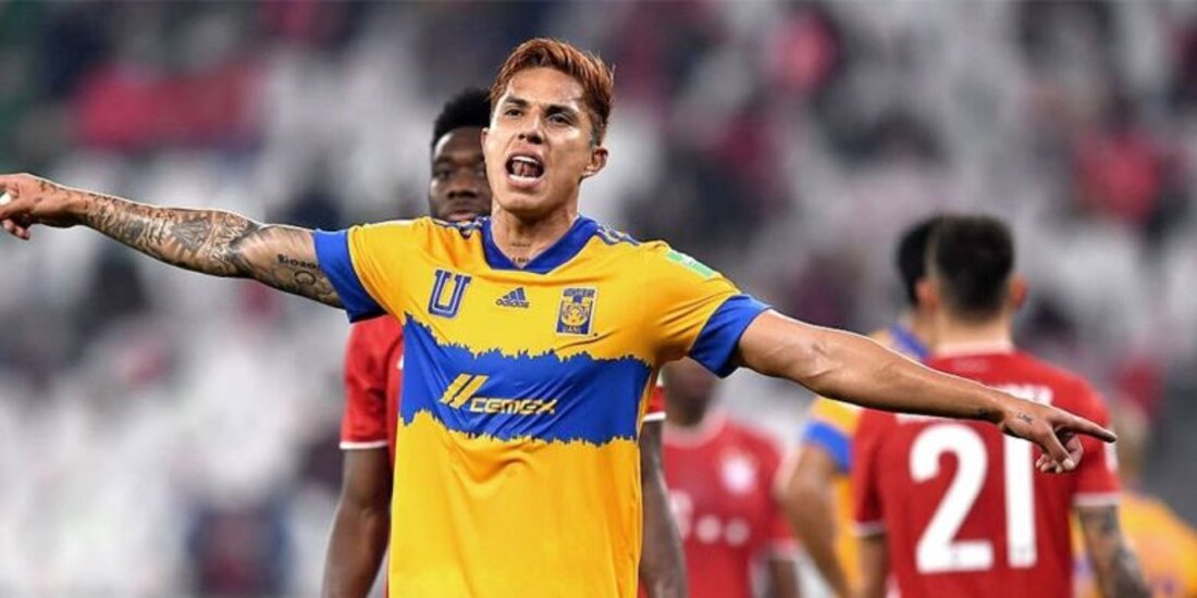 Carlos Salcedo durante la Final del Mundial de Clubes entre Tigres y Bayern Múnich el pasado 11 de febrero.