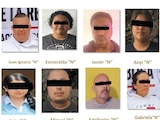 LAS PERSONAS presuntamente dedicadas a la extorsión en la entidad, detenidas ayer.
