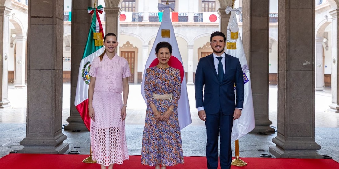 Samuel García recibe a la princesa Hisako de Japón